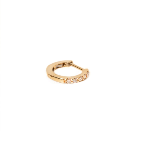 Big hoops with diamonds