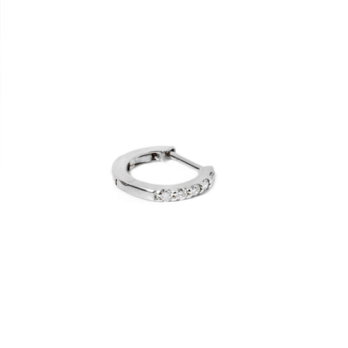 Big hoops with diamonds