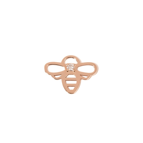 Rose Gold Bee Charm