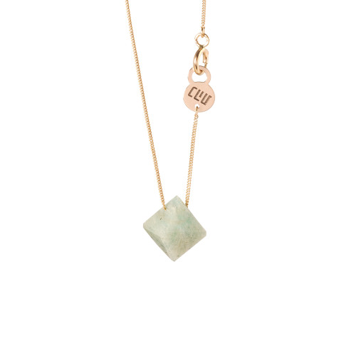 The Silent Stone Necklace with Amazonite